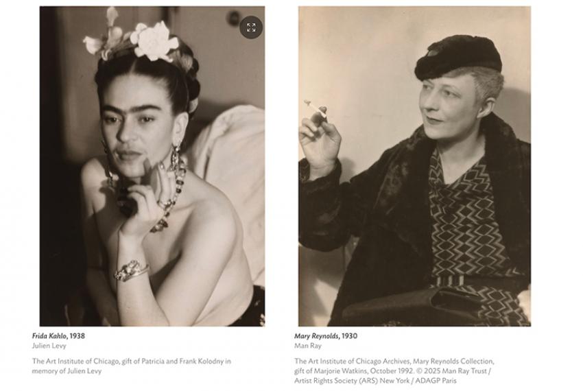 Frida Kalho and Mary Reynolds Photo courtesy Art Institute of Chicago exhibition