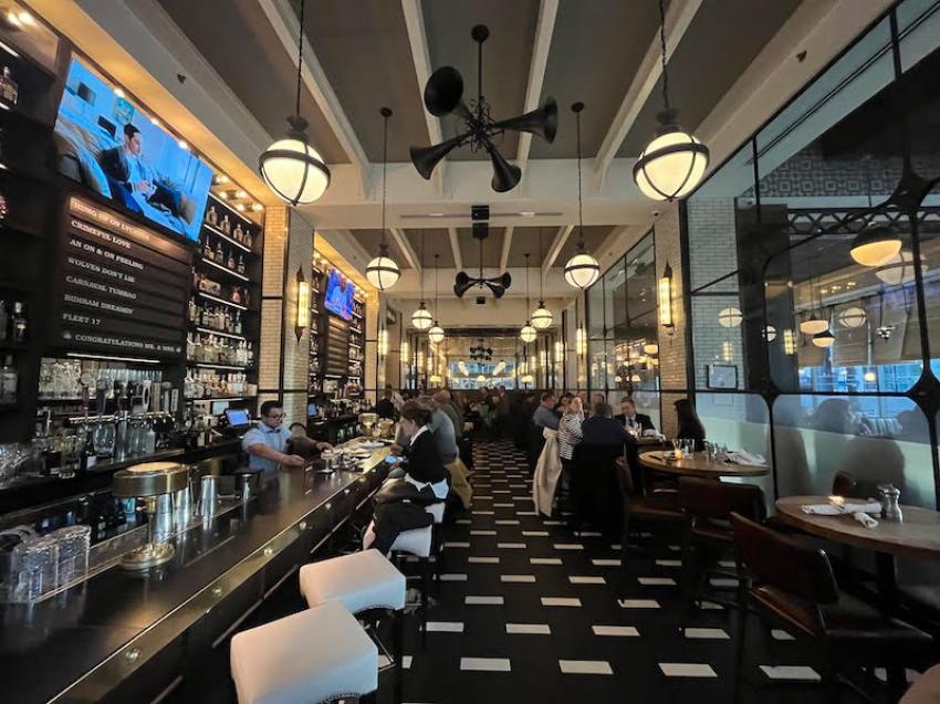 Since it is very busy at times, you can grab a chair at the bar and enjoy a drink. Photo: Sujoy Dhar