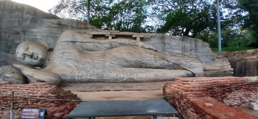 Reclining Buddha at the Galaviharaya, Polonnaruwa