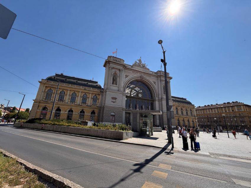 Budapest Keleti railway station.