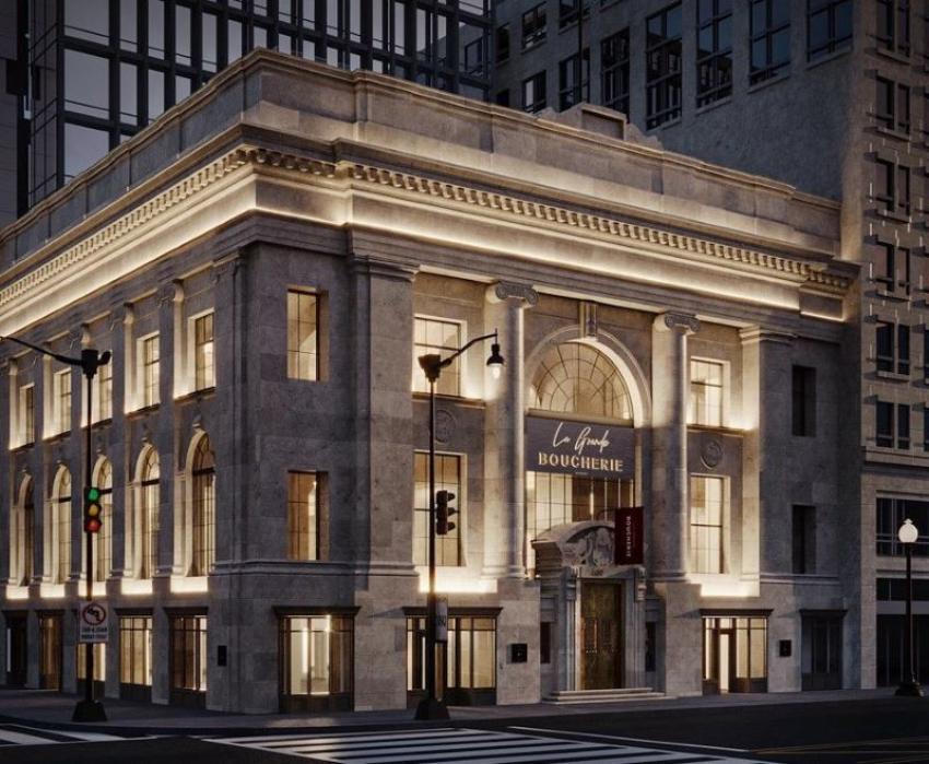 La Grande Boucherie evokes the opulence and refinement of 20th-century France. Photo: La Grande Boucherie FB