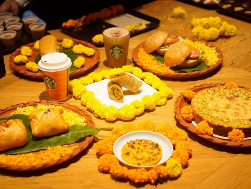  A glimpse of the special edition Aamar Pujo, Aamar Starbucks menu
