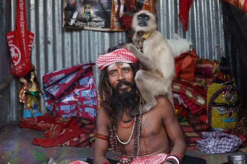 In Images: Sadhu prepares for Makar Sankranti pilg ...