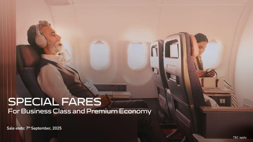 Limited-time offer: Air India launches discounts on Business Class and Premium Economy fares