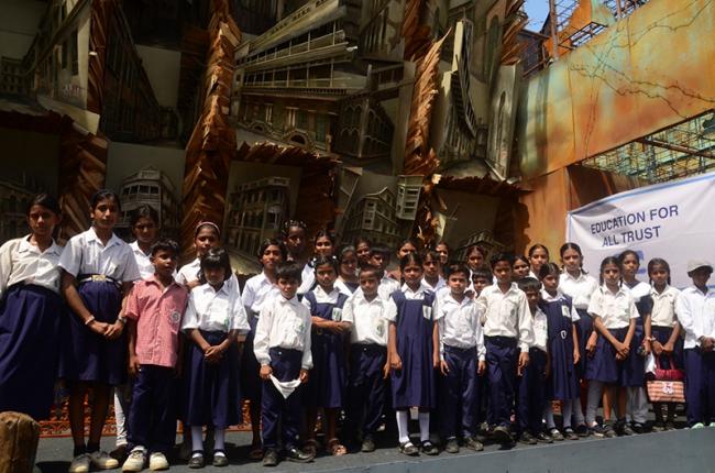 Education for All reaches out to support marginalized children during Durga Puja