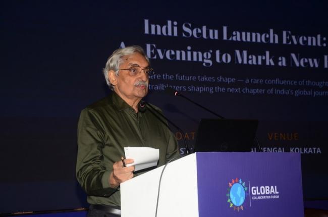 Leading conservationist Bittu Sahgal delivered a powerful presentation on Project Tiger. Photo: Avishek Mitra/IBNS