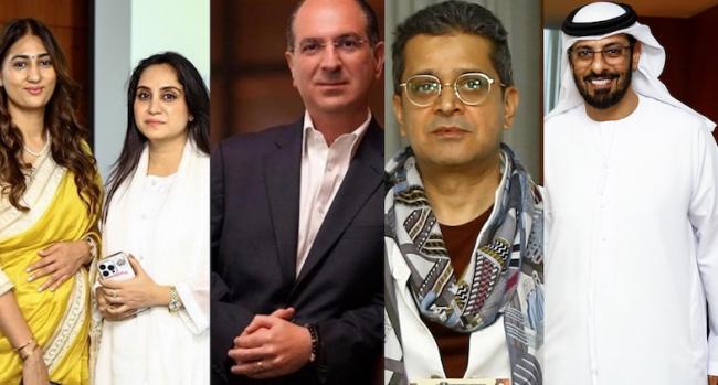 From L to R: Kajall S Sagar and Madiha Saidi; Husam Malki, General Manager, Anantara Downtown Dubai Hotel; Jamil Saidi and His Excellency Khalid Al Hashimi. Photo: PKF