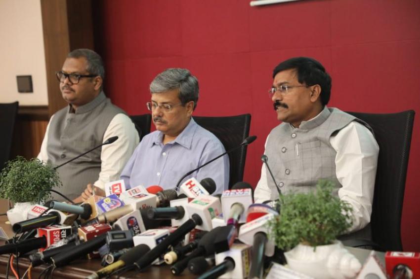 Press conference on Madhya Pradesh Travel Mart. Photo: PR Team