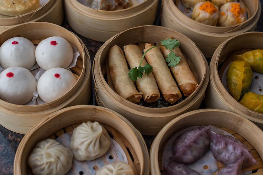 Food, glorious food served by Shanghai Terrace. 