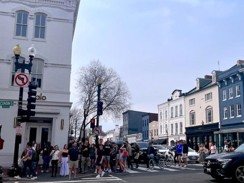 The vibrant shopping and dining district of Georgetown is in close proximity. Photo: Sujoy Dhar
